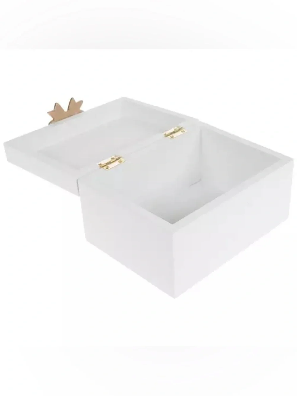 Gold Bow Wood Box